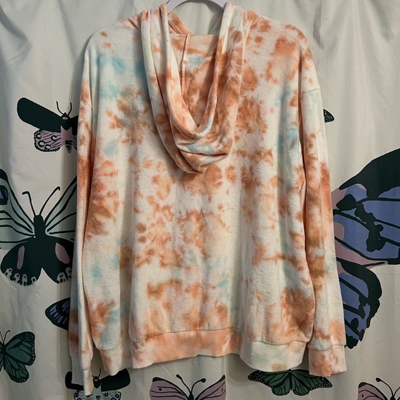 Terry cloth tie dye hoodie - Picture 2 of 3
